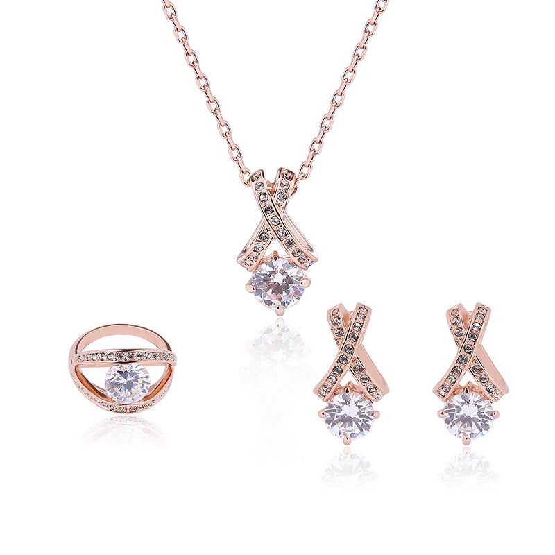 Creative Fashion Personality Simple Diamond Jewelry 3pcs (Copy)