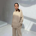 Ladies Fashion Sports Sweatshirt Set Two Piece Set