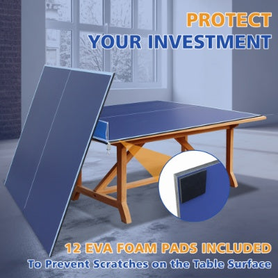 7ft  Mid-Size Ping Pong Conversion Top Foldable  Portable Table Tennis Table Top For Indoor Games