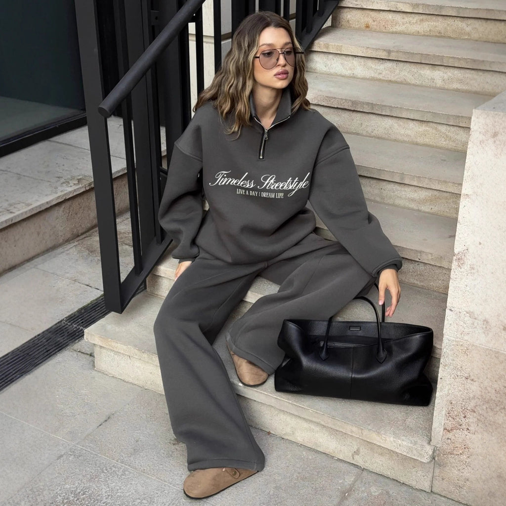 Casual Set Hoodie Sweatpants Two-piece Set