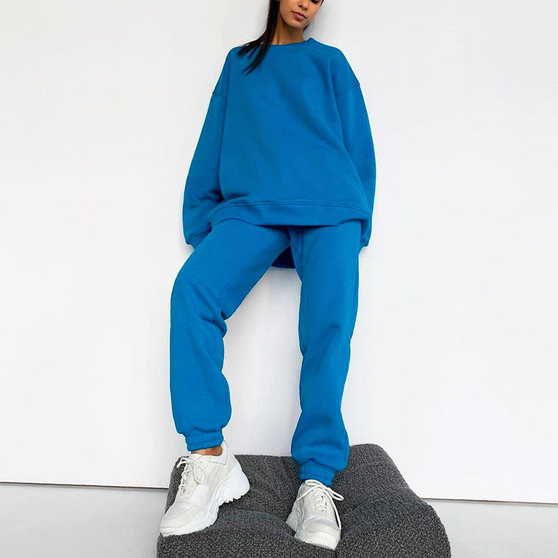 Top And Trousers Set Pullover Sweatpants Set