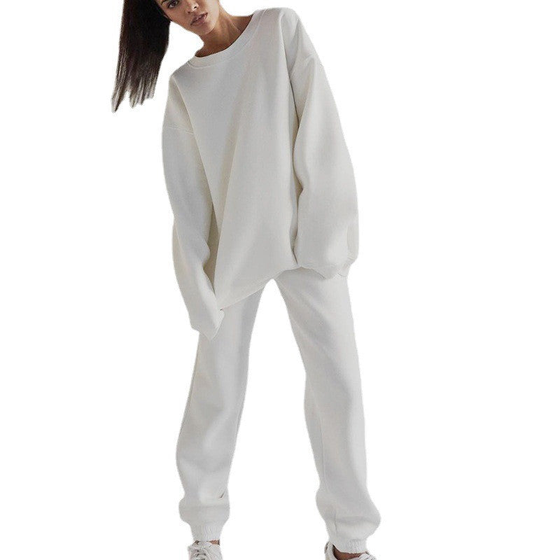 Top And Trousers Set Pullover Sweatpants Set