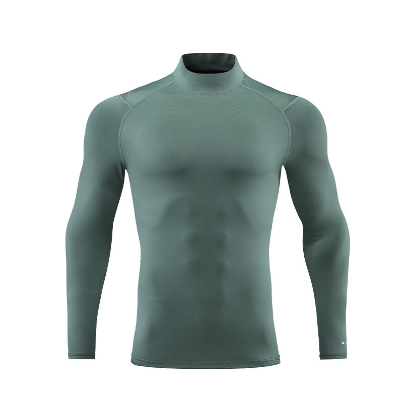 Stand Collar Reflective Strip Multi-color Sweat Wicking Clothes Long Sleeved T-shirt