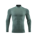 Stand Collar Reflective Strip Multi-color Sweat Wicking Clothes Long Sleeved T-shirt