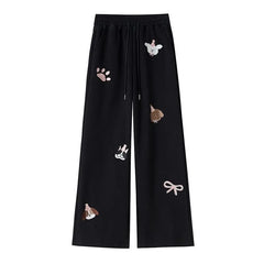 Women's Cartoon Sports Casual Loose Sweatpants