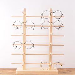 Glasses display stand jewellery wood