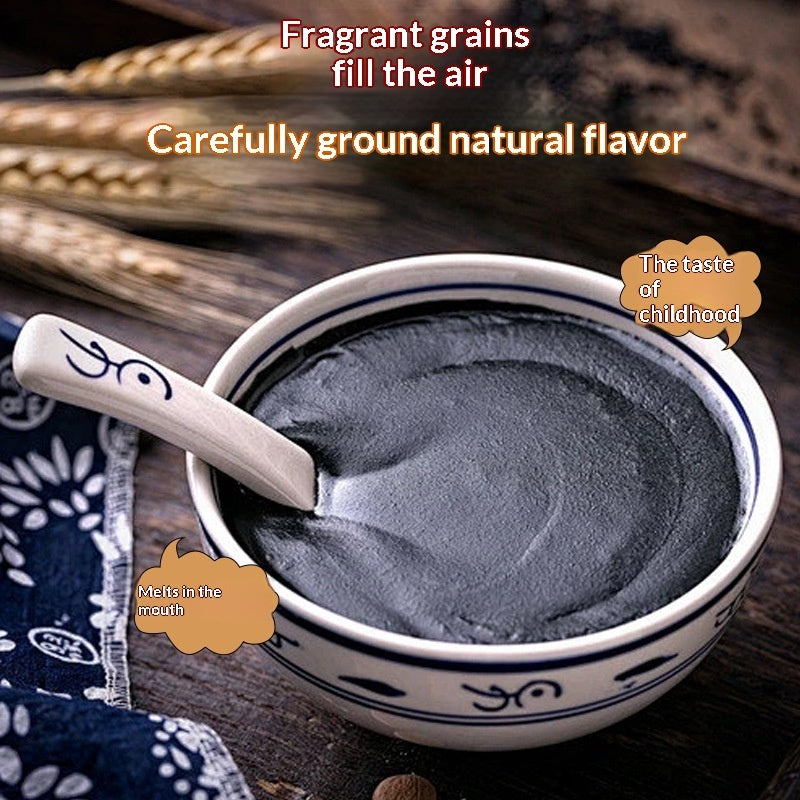 Sesame Black Beans Mulberries Goji Berries And Black Rice Flour Meal Replacement Powder