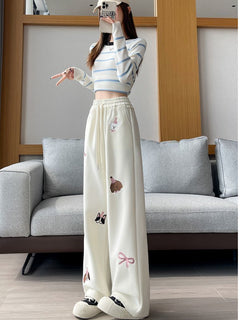 Women's Cartoon Sports Casual Loose Sweatpants