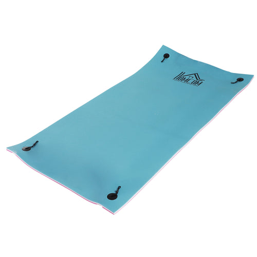 10' x 5' Floating Water Mat, 3-Layer Swimming Pool Float, XPE Foam, Tear Resistant Mesh Layer, Portable Foam Raft, Durable Water Activities Mat for Lake, Ocean, Beach, Pink