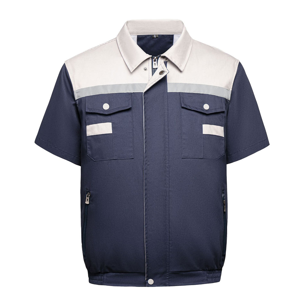 Summer Cooling Jacket With Reflective Stripe Cooling And Heatstroke Prevention Air Conditioning Clothes
