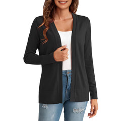 Womens Simple All-Match Knitted Cardigan Coat