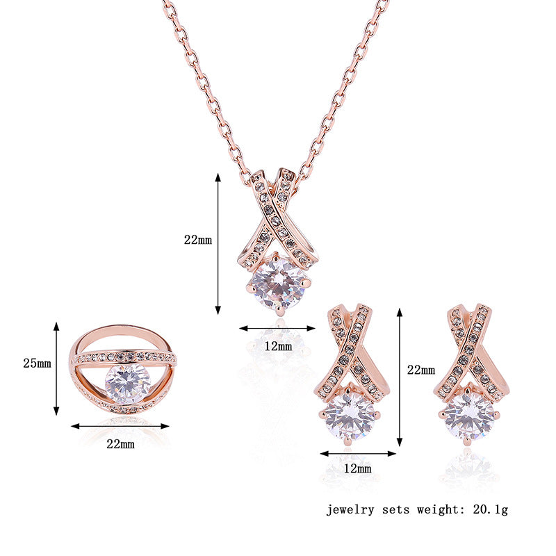 Creative Fashion Personality Simple Diamond Jewelry 3pcs (Copy)