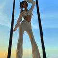 Low Waist, Pure Lace Strap And Buttock Bell Bottoms