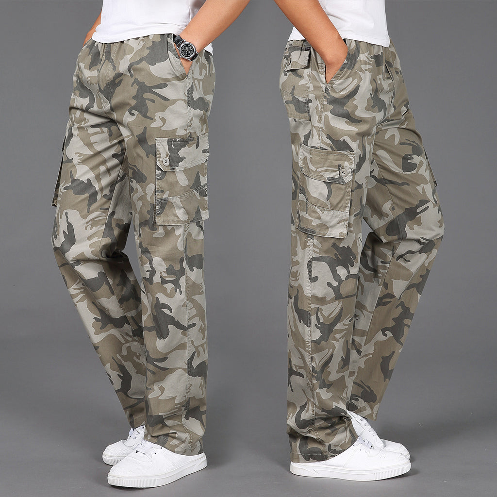 Camouflage Trousers Outdoor Multi-pocket Casual Loose Men's Trousers