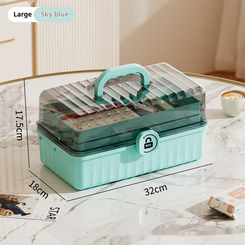 First-aid Kit Household Large-capacity Medicine Storage Box Emergency Medicine Box Family Pack