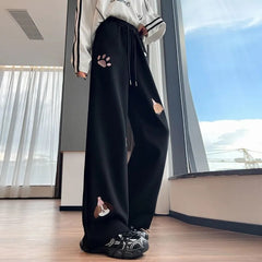Women's Cartoon Sports Casual Loose Sweatpants