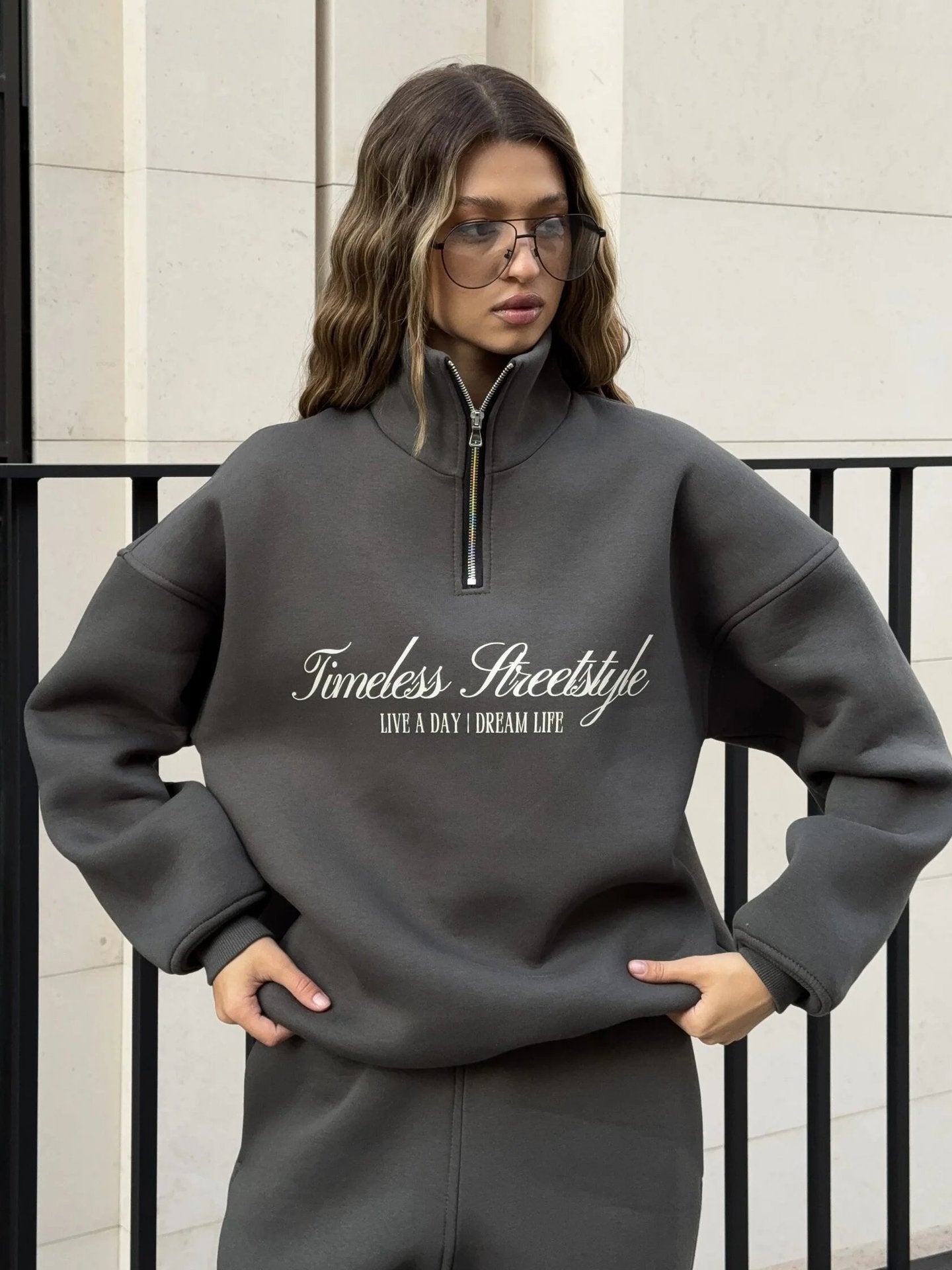 Casual Set Hoodie Sweatpants Two-piece Set