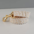 Leaf Lace Strap Gold Buckle Pet Supplies