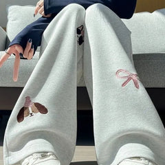 Women's Cartoon Sports Casual Loose Sweatpants