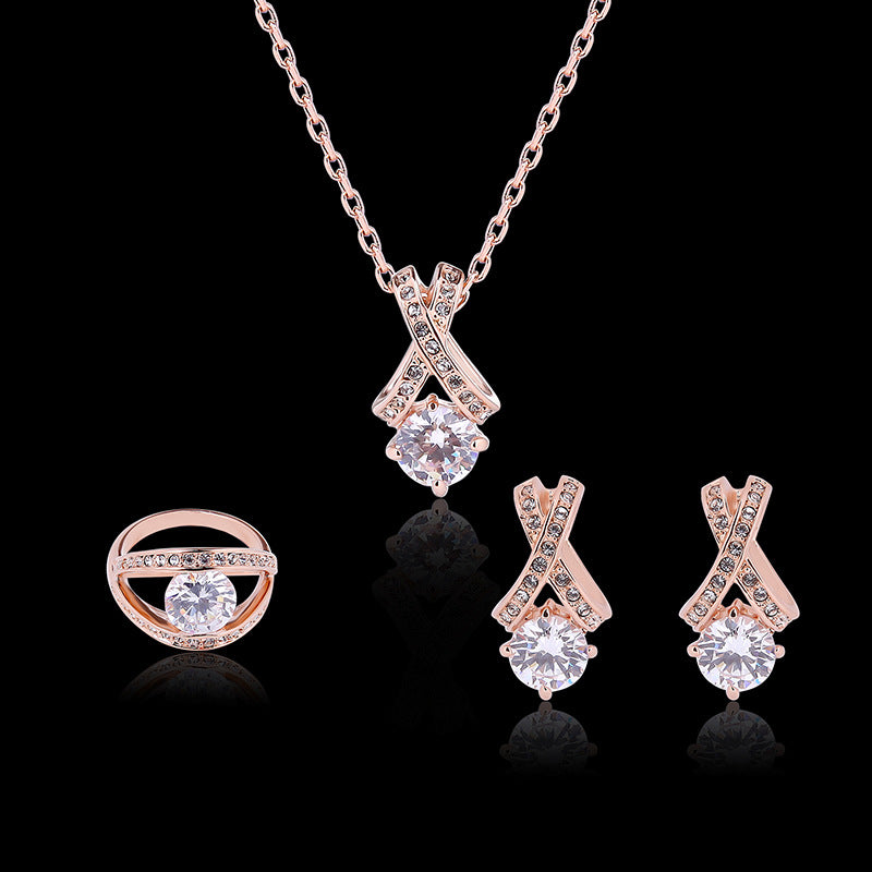Creative Fashion Personality Simple Diamond Jewelry 3pcs (Copy)