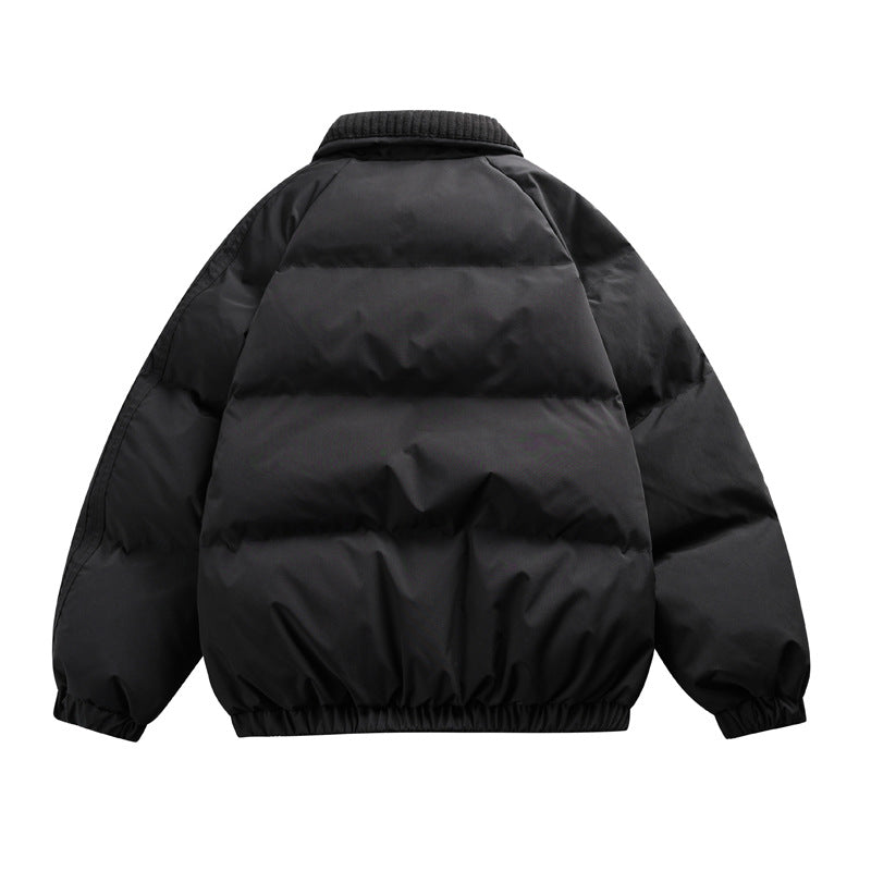 American Lapel Cotton-padded Coat Men's Trendy High Sense