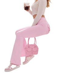 Stretchy Figure-flattering Flared Pants