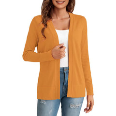 Womens Simple All-Match Knitted Cardigan Coat