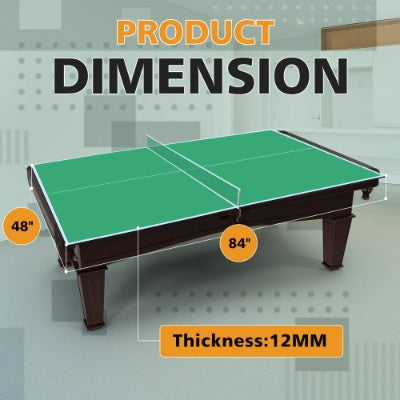 7ft  Mid-Size Ping Pong Conversion Top Foldable  Portable Table Tennis Table Top For Indoor Games