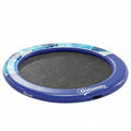 8FT Inflatable Water Hammock Floating Ring, Inflatable Floating Dock Platform for for Lakes, Pools, Oceans, Blue