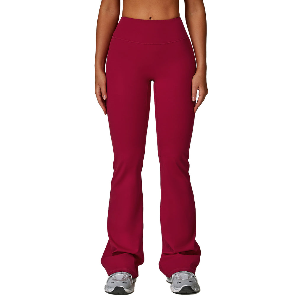 Brushed High Waist Yoga Tight Wide-leg Bell-bottoms